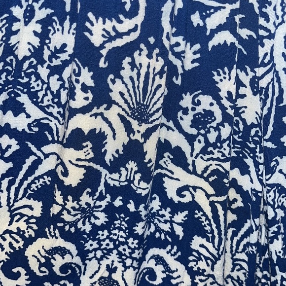 Flowy pants. Blue with white pattern. Size S. Perfect condition! - Picture 2 of 2